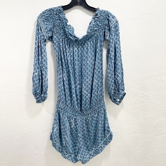 Poupette St Barth Blue Clara Romper Tassel - Picture 4 of 4